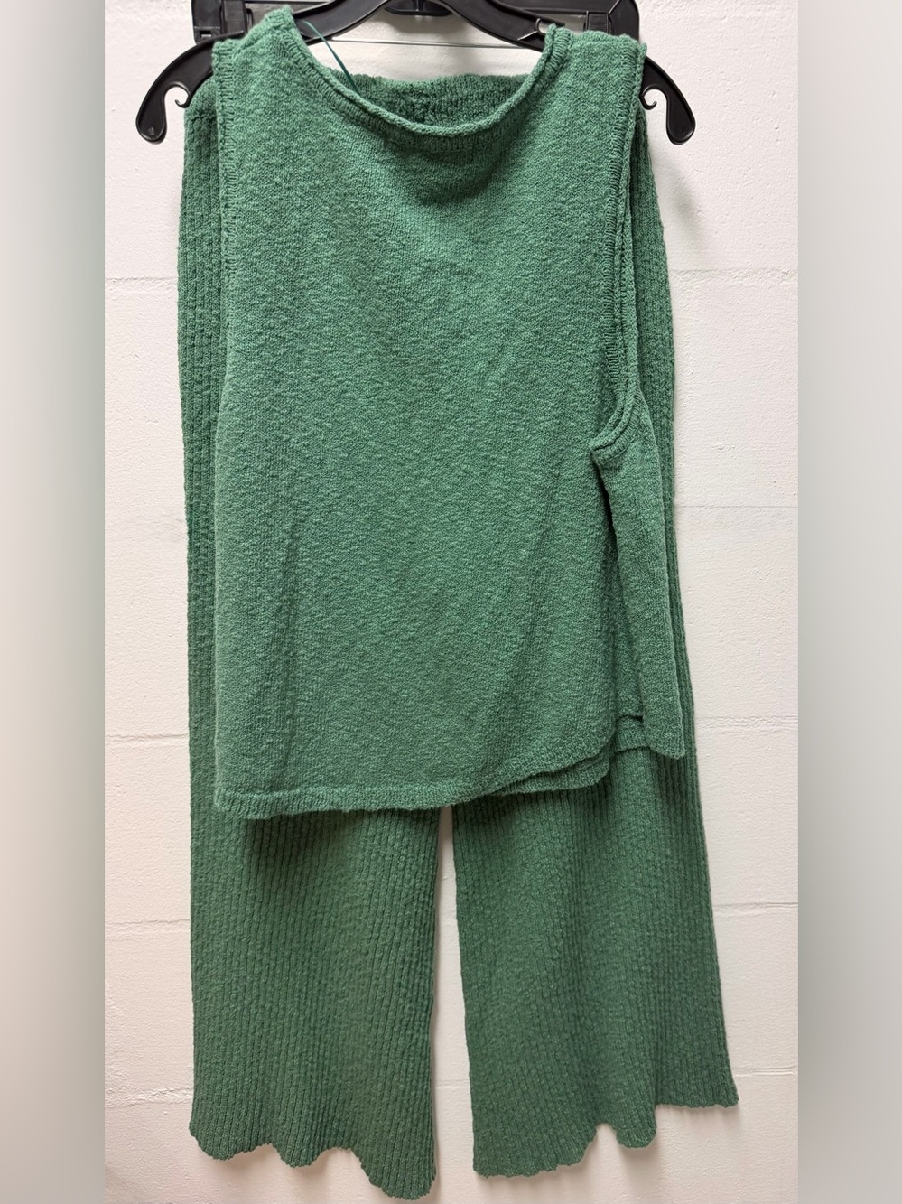 Free People Ribbed Knit Wide-Leg Pants Set - Picture 3 of 7